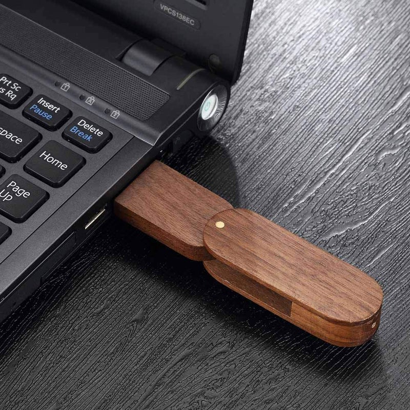 GARRULAX USB Flash Drive, Wooden 8GB / 16GB / 32GB USB2.0 USB Memory Stick Date Storage Pendrive Thumb Drive(32GB, Walnut Wood) - Image 5
